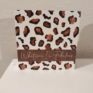 Decorative wooden block